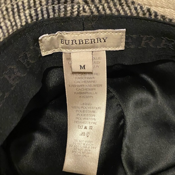 Burberry Gray Nova Check wool and cashmere bucket hat, vintage, size medium - Picture 6 of 11